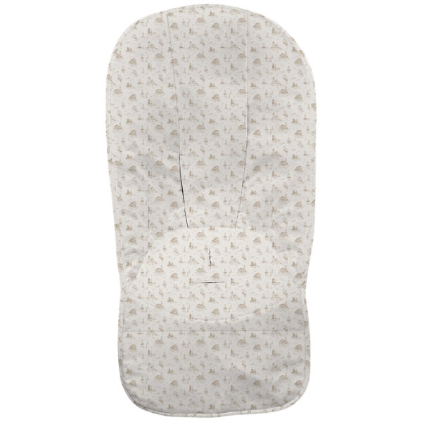 Funda en tejido villela estampada global Toile - Marinero tostado