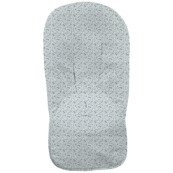 Funda en tejido villela estampada global Versalles azul