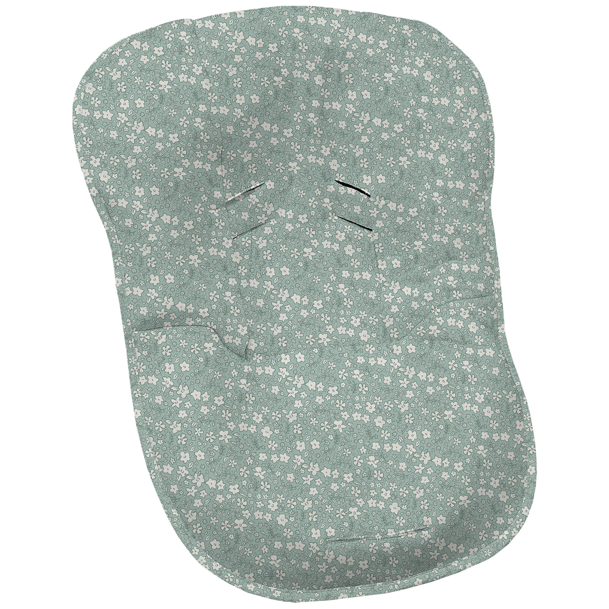 Funda grupo cero en tejido villela estampada Iris flores verde