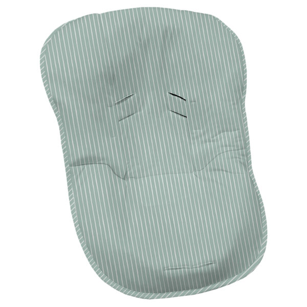 Funda grupo cero en tejido villela estampada Iris rayas verde