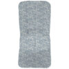 Funda en tejido villela estampada recta Iris flores azul