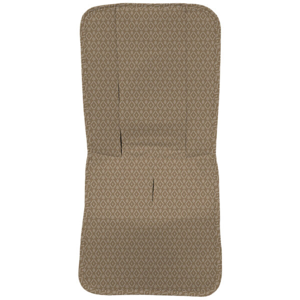 Funda en tejido villela estampada recta Nepal marrón oscuro