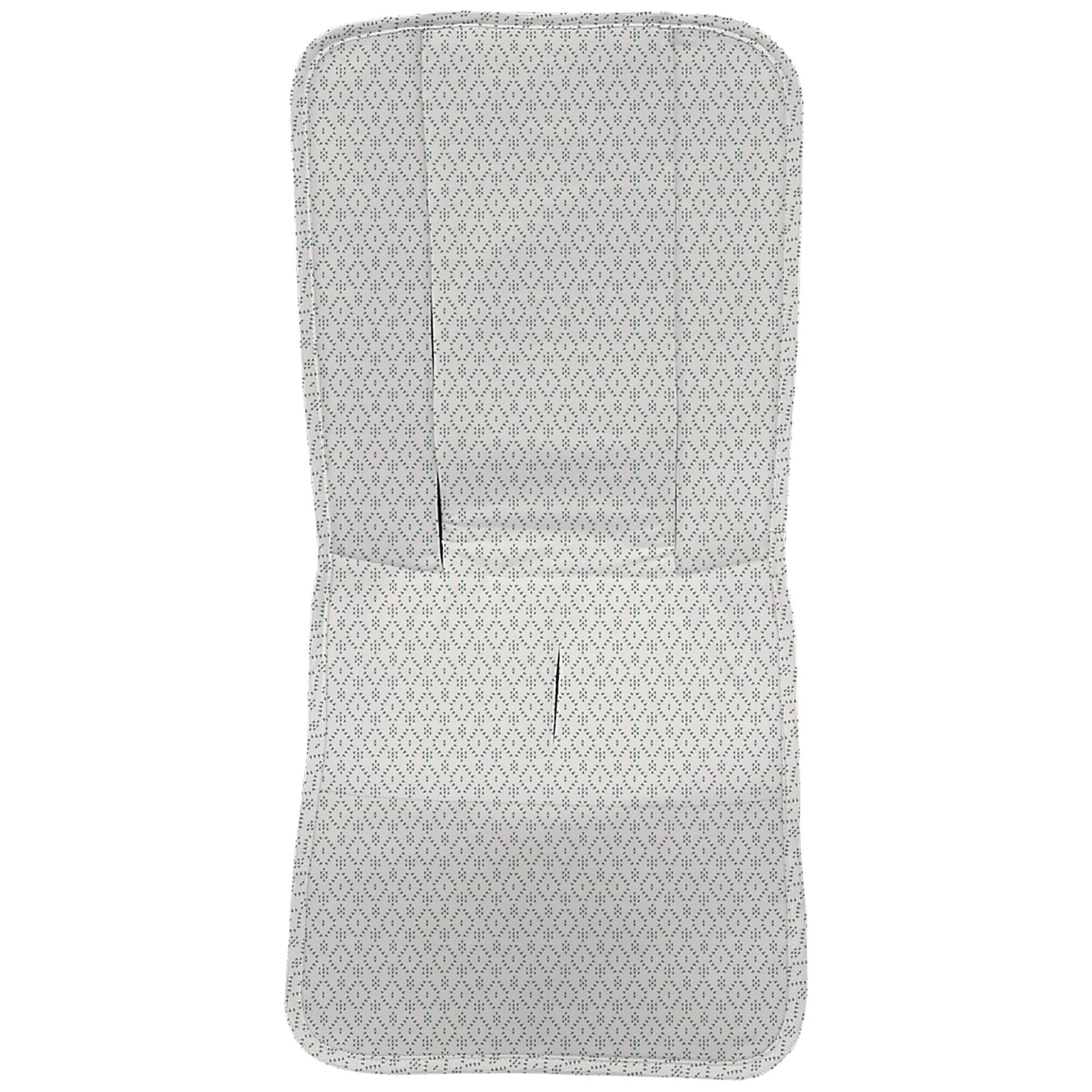 Funda en tejido villela estampada recta Nepal verde claro