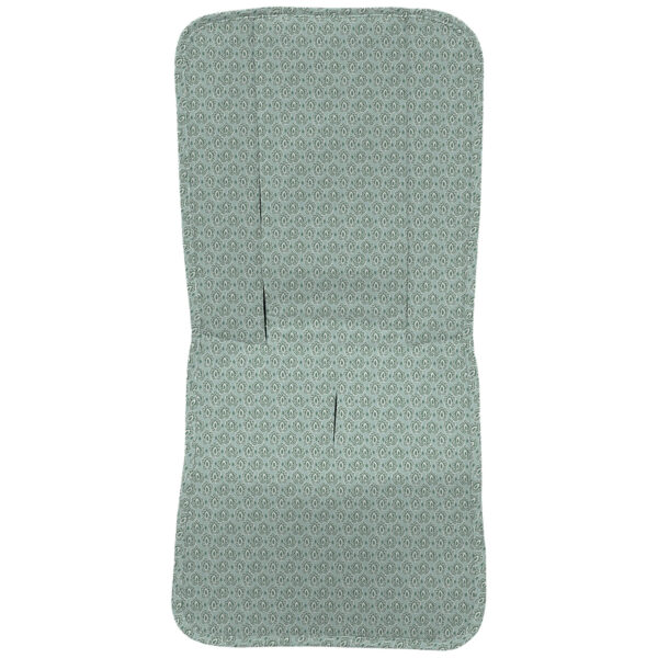 Funda en tejido villela estampada recta Provenza tulipán verde