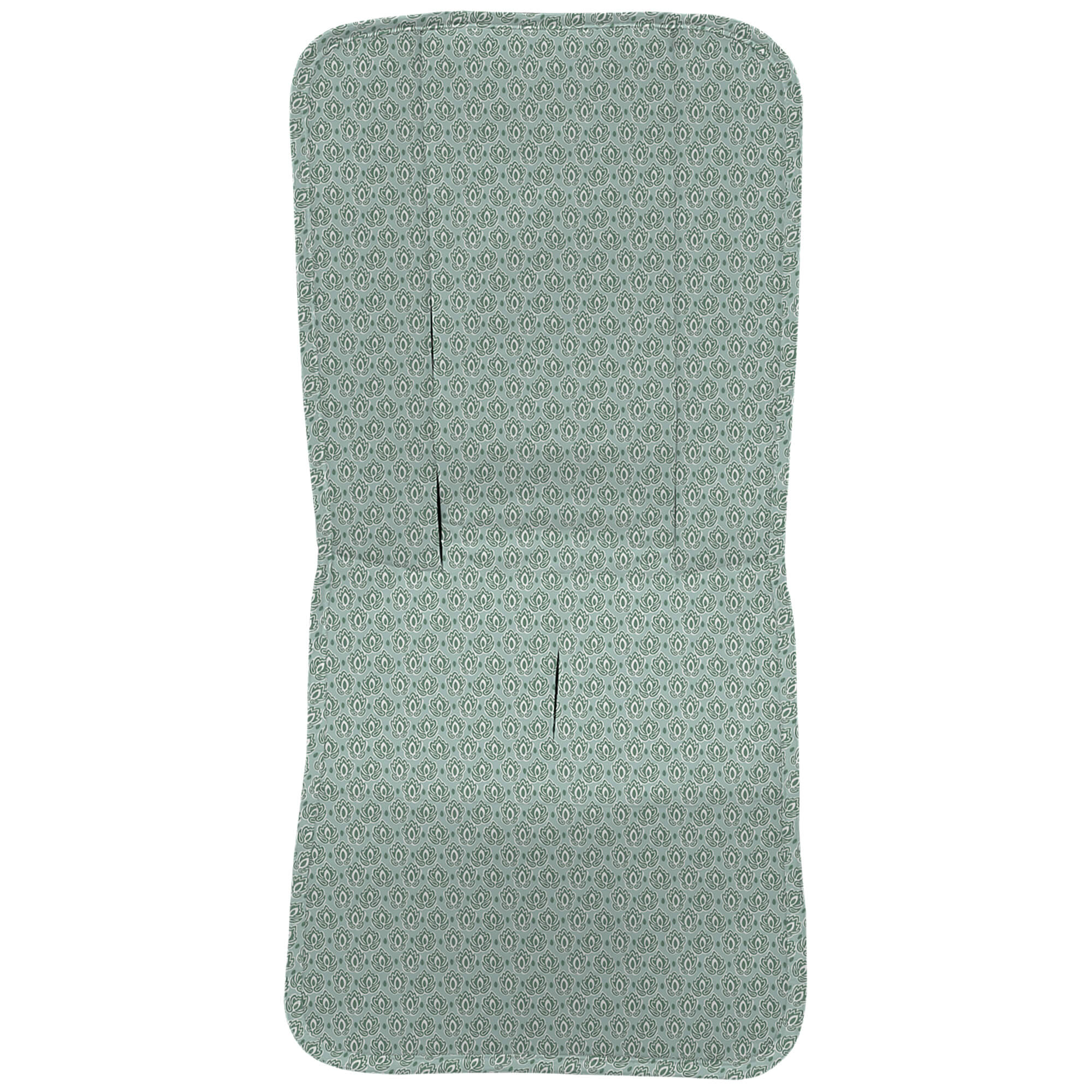 Funda recta Provenza tulipán verde Funda en tejido villela estampada recta Provenza tulipán verde