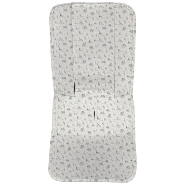 Funda en tejido villela estampada recta Toile - Marinero verde