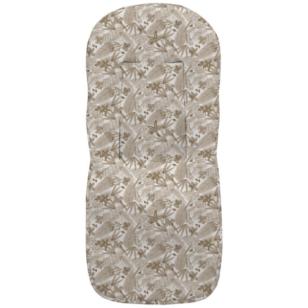 Funda en tejido villela estampada universal Piccolo tostado