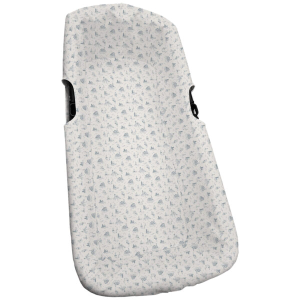Interior capazo universal en tejido villela estampada Toile - Marinero azul