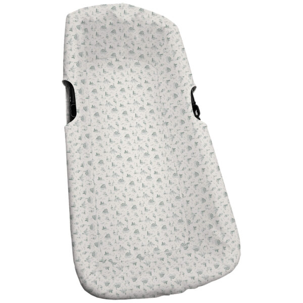 Interior capazo universal en tejido villela estampada Toile - Marinero verde