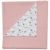 Manta Bambi verano rosado Manta multiusos en tejido piqué roma liso y villela estampada Bambi verano rosado