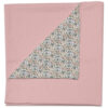 Manta Dylan verano rosado Manta multiusos en tejido piqué roma liso y villela estampada Dylan verano rosado