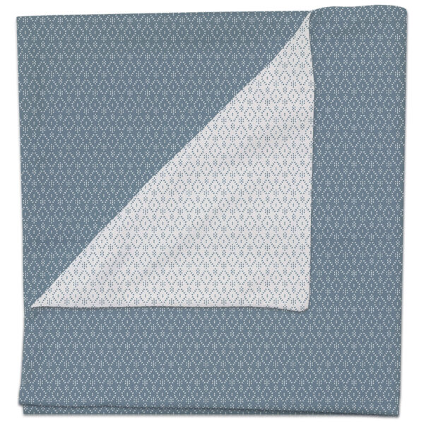 Manta multiusos en tejido villela estampada Nepal azul