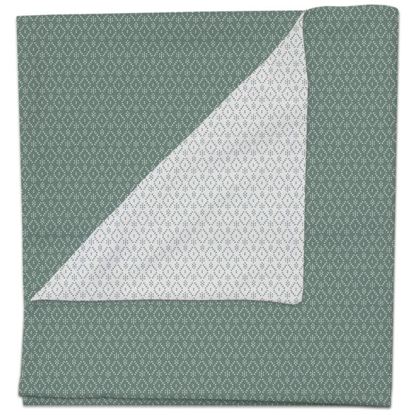 Manta multiusos en tejido villela estampada Nepal verde