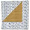Manta multiusos en tejido villela estampada Porto mostaza