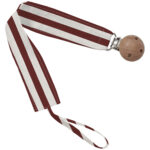 7535 Pinza Chupete Brisa Rayas Granate