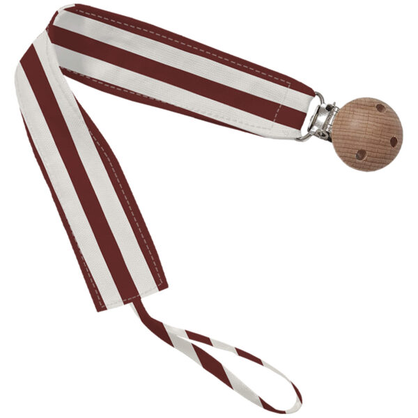 7535 Pinza Chupete Brisa Rayas Granate