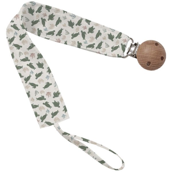 Pinza para el chupete en tejido villela estampada Cairo