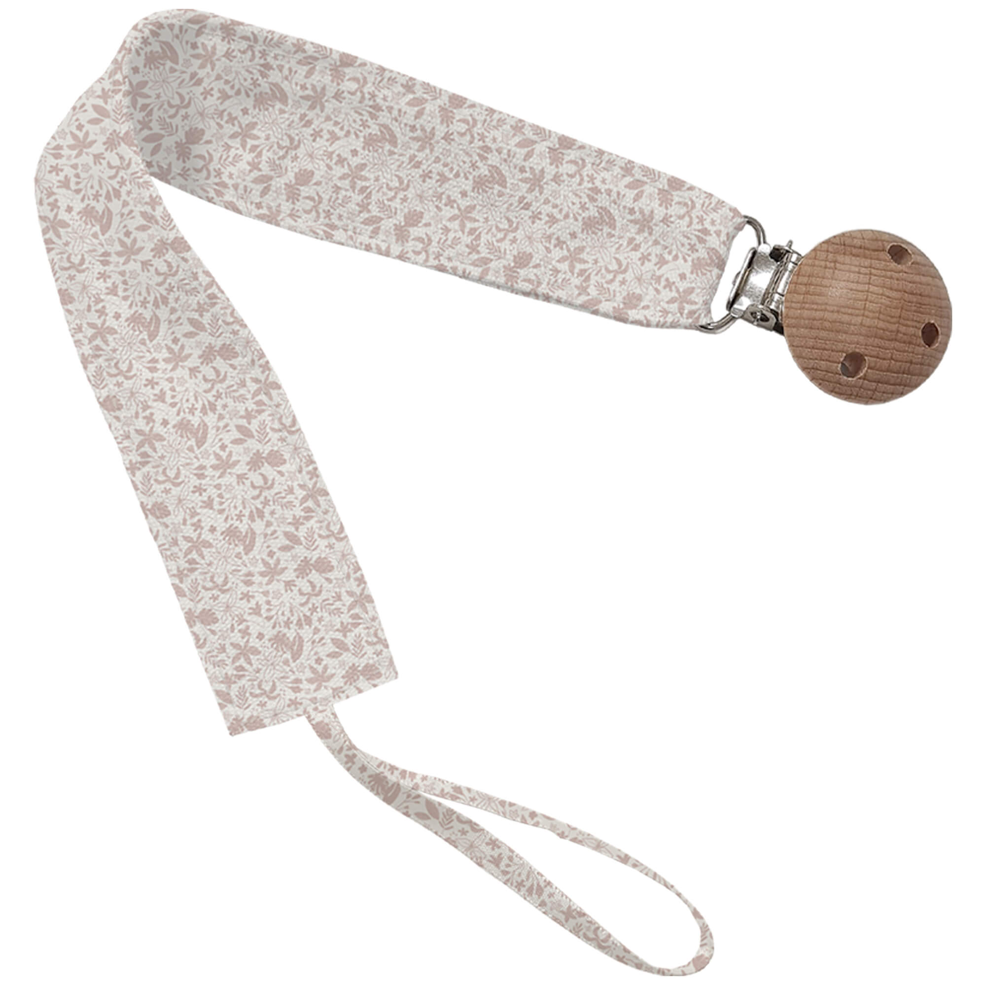 Pinza para el chupete en tejido villela estampada Versalles maquillaje