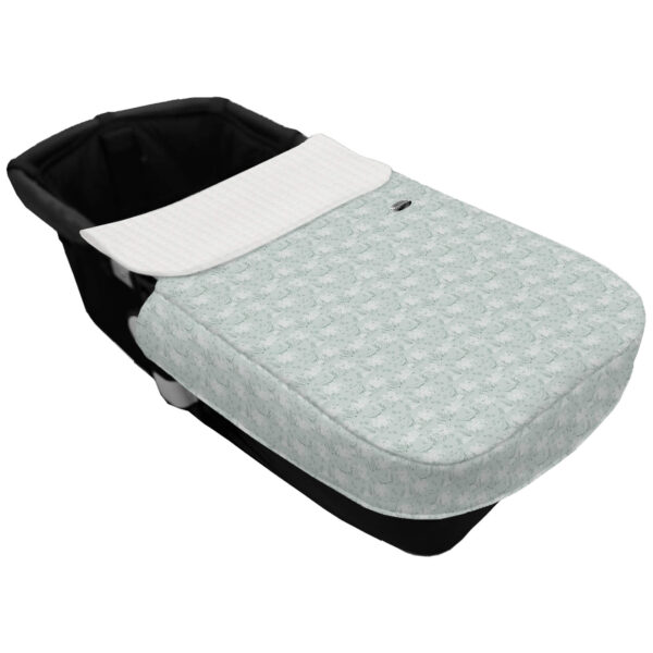Saco para el Capazo con Colcha con forma Cinturón Arrecife verde
