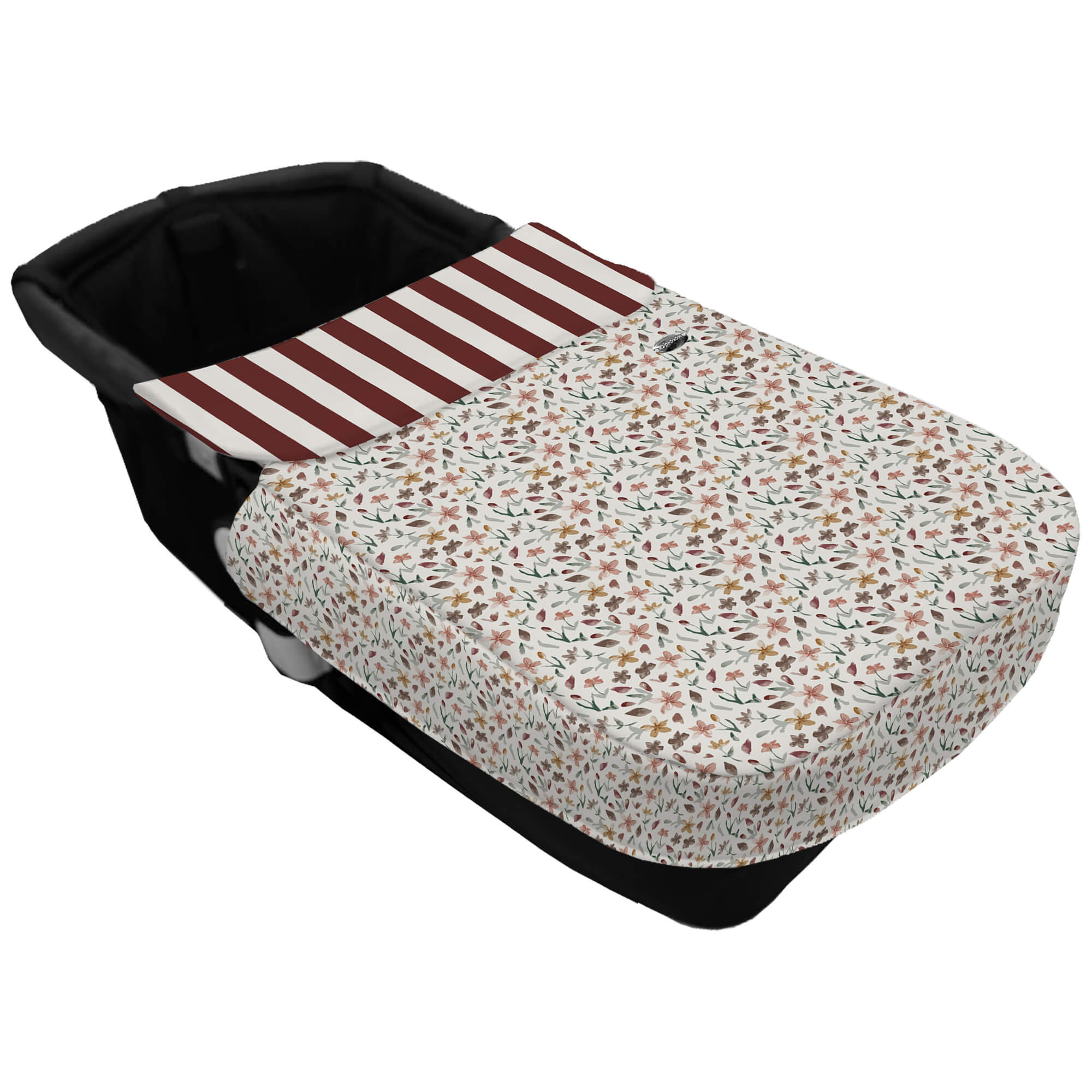 Saco para el Capazo con Colcha con forma Cinturón Brisa granate