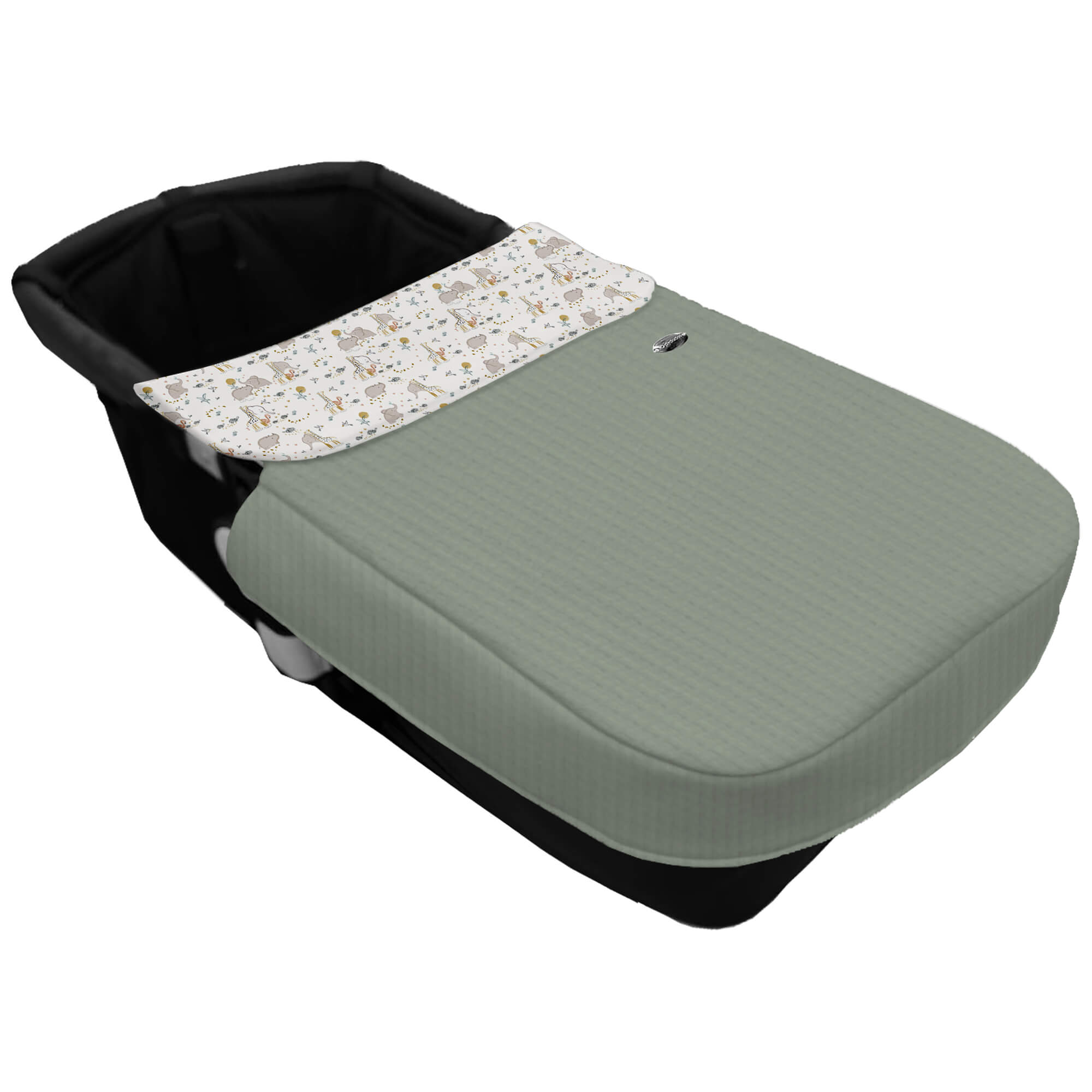 Saco para el Capazo con Colcha con forma Cinturón Erick verano verde