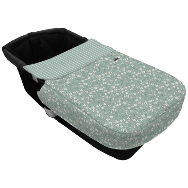 Saco para el Capazo con Colcha con forma Cinturón Iris verde