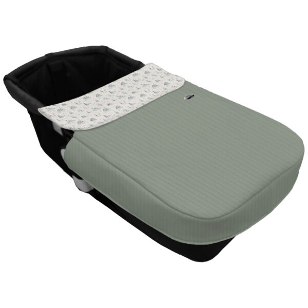 Saco para el Capazo con Colcha con forma Cinturón Marinero verde