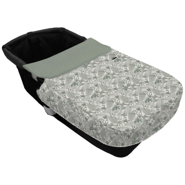Saco para el Capazo con Colcha con forma Cinturón Piccolo verde