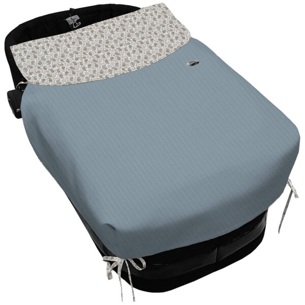 6825 Sacos Capazo Con Colcha Atenas Azul