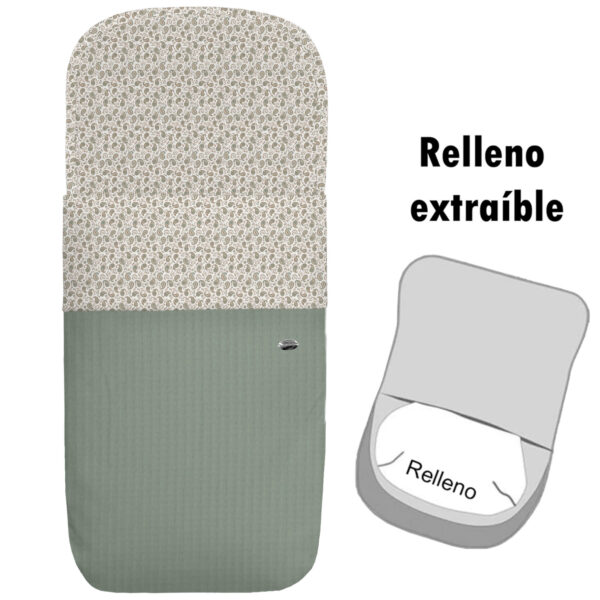 Saco para Capazo modelo desenfundable Atenas verde