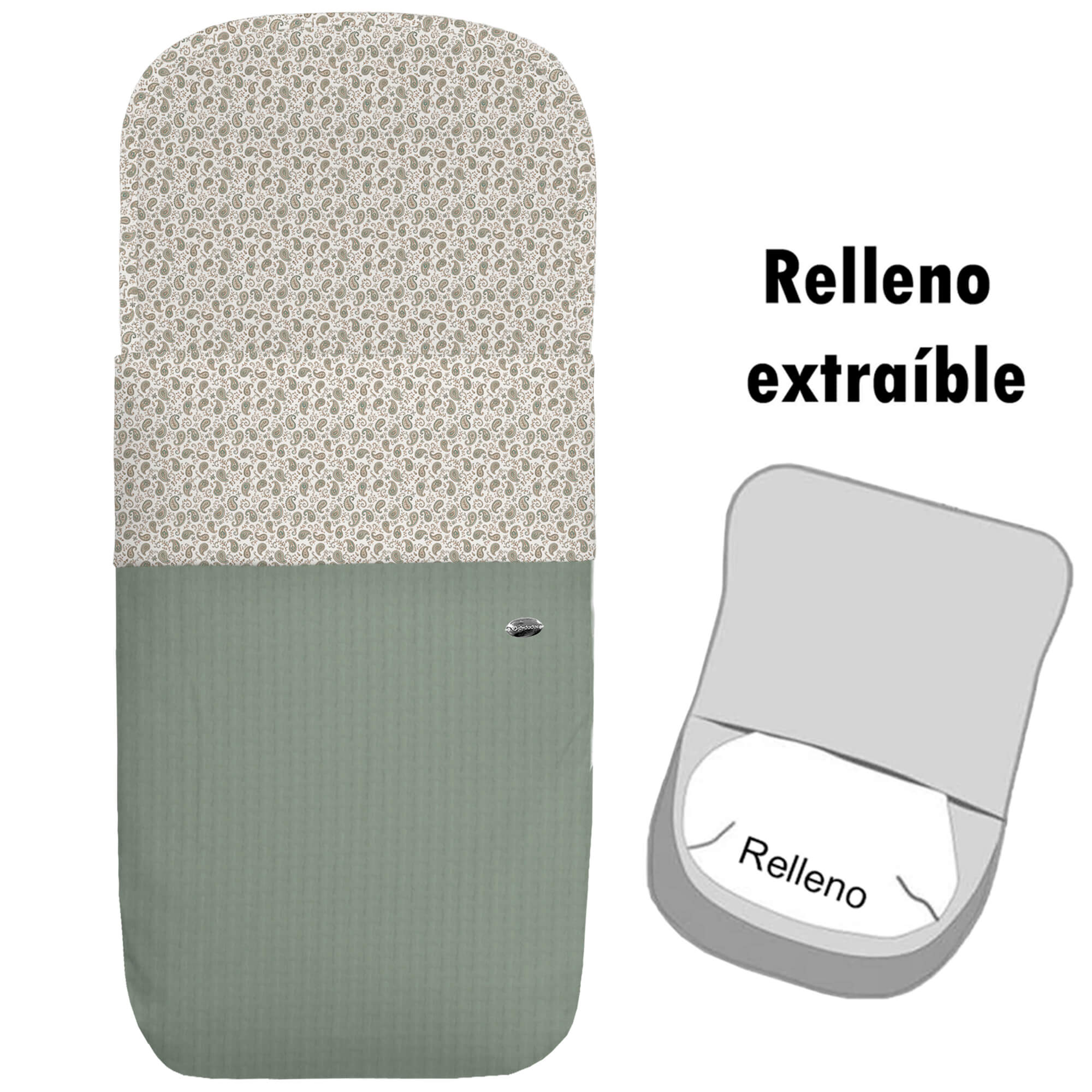 Saco para Capazo modelo desenfundable Atenas verde