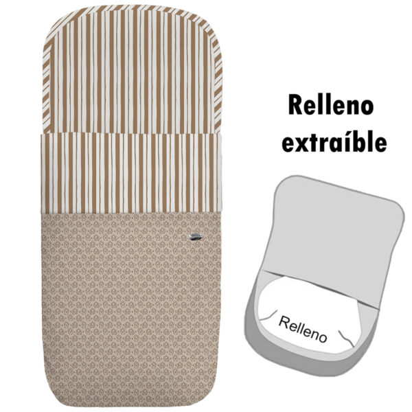 Saco para Capazo modelo desenfundable Provenza marrón