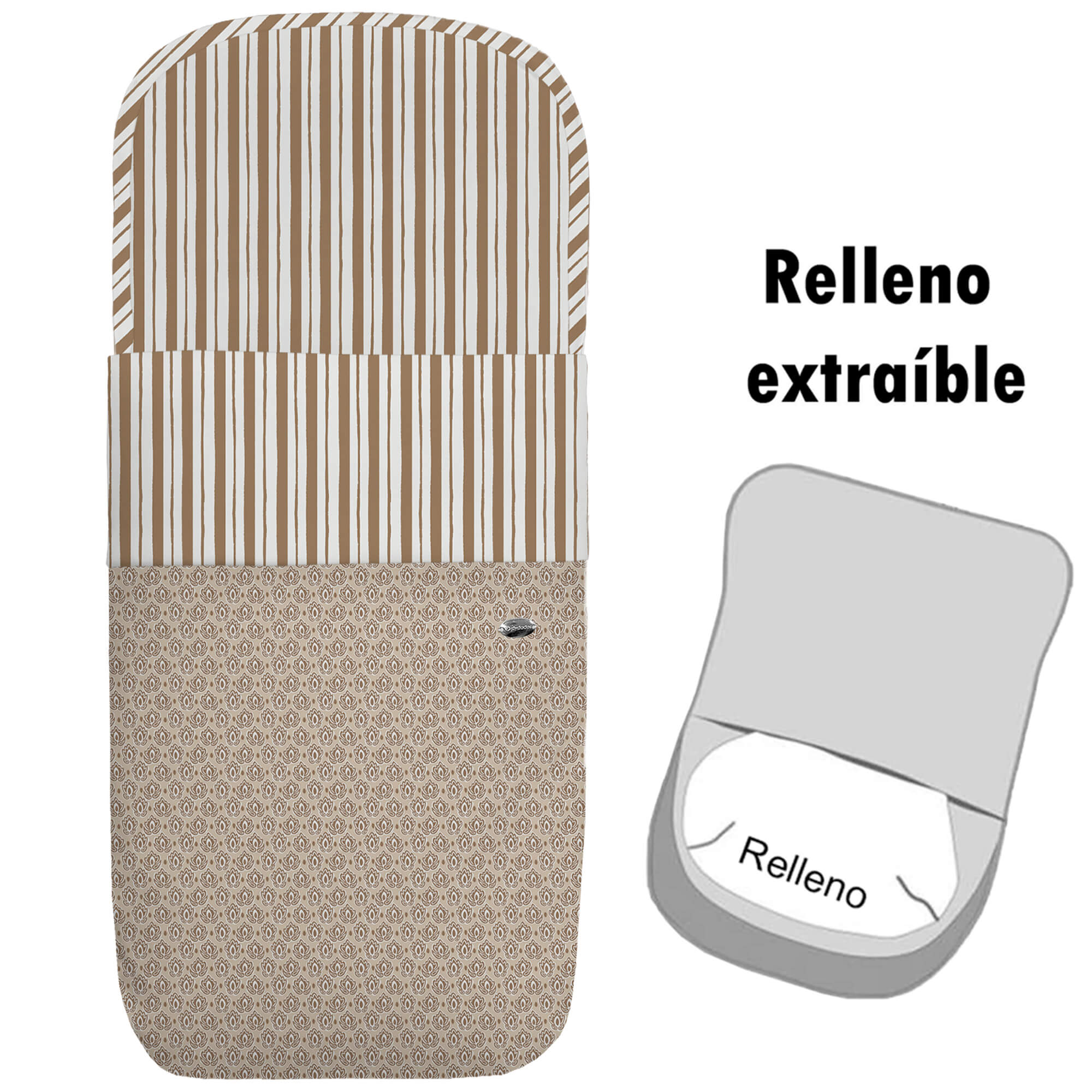 Saco para Capazo modelo desenfundable Provenza marrón