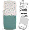 Saco para Capazo modelo gemelar desenfundable Bambi verde