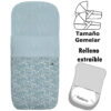 Saco para Capazo modelo gemelar desenfundable Iris azul
