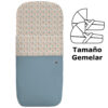 Saco capazo gemelar Garden azul Saco para Capazo modelo gemelar Garden azul