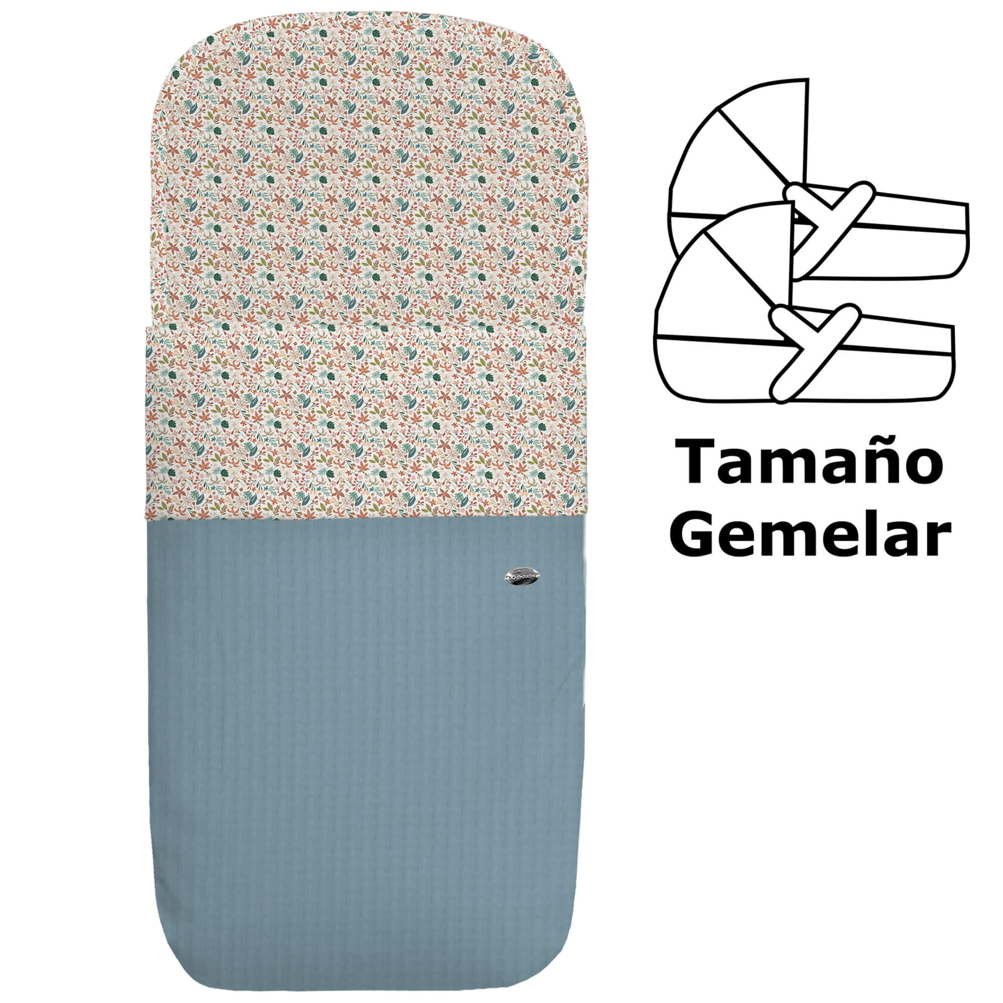 Saco capazo gemelar Garden azul Saco para Capazo modelo gemelar Garden azul