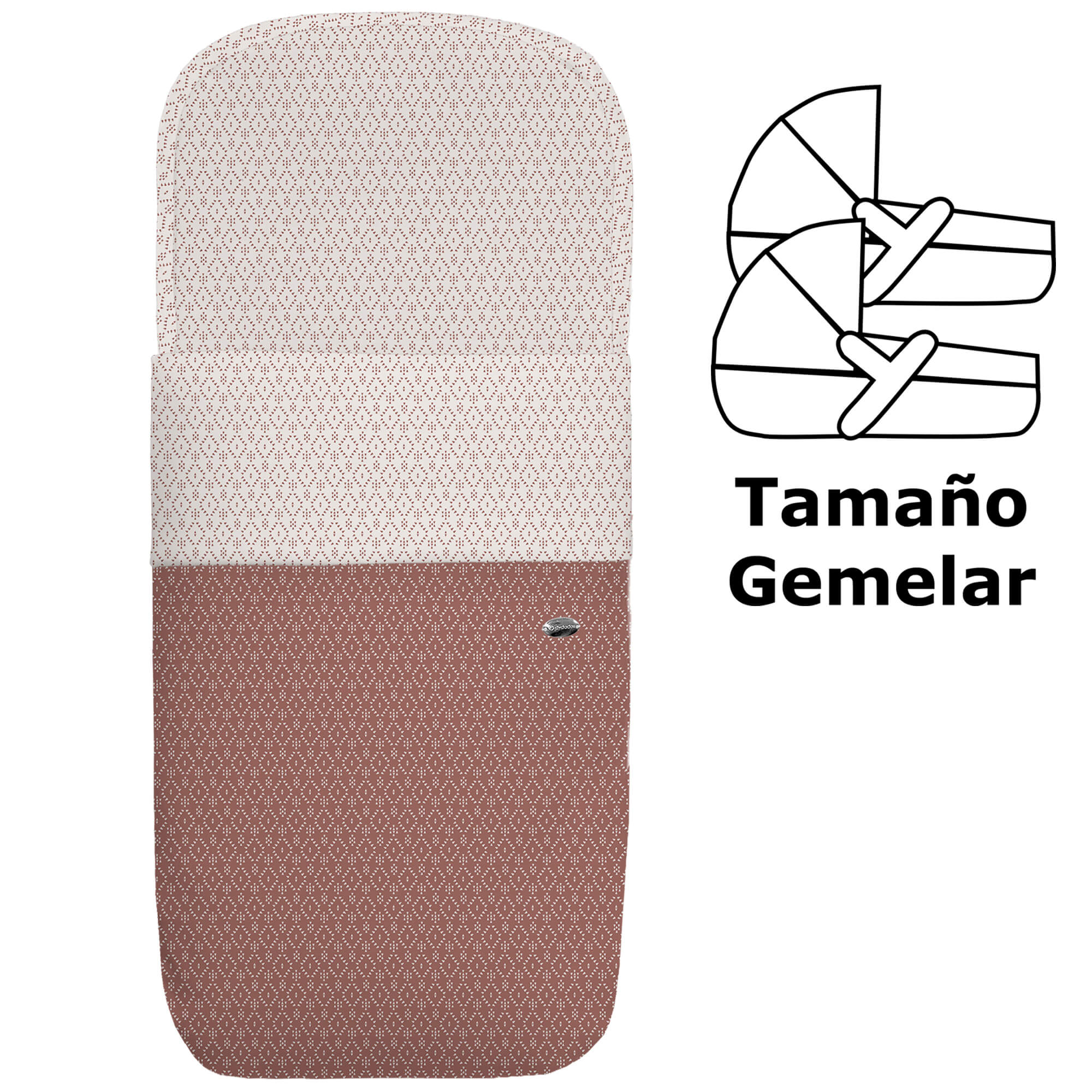Saco para Capazo modelo gemelar Nepal maquillaje