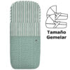 Saco para Capazo modelo gemelar Provenza verde