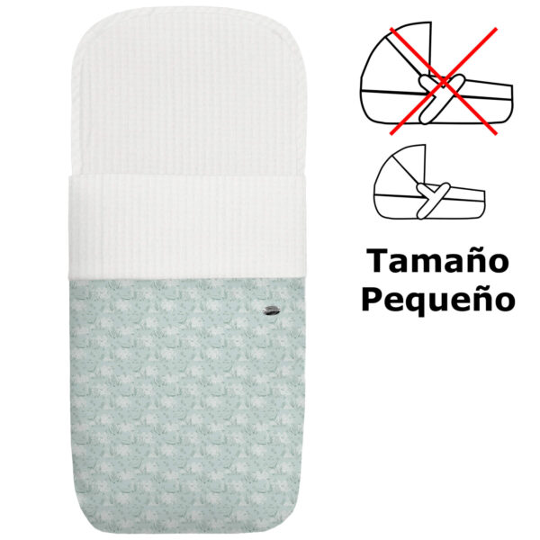 Saco para Capazo modelo pequeño Arrecife verde