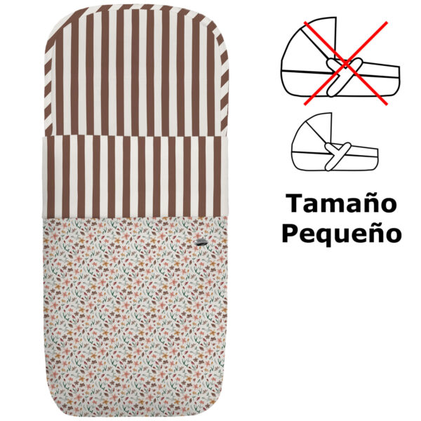 Saco para Capazo modelo pequeño Brisa marrón