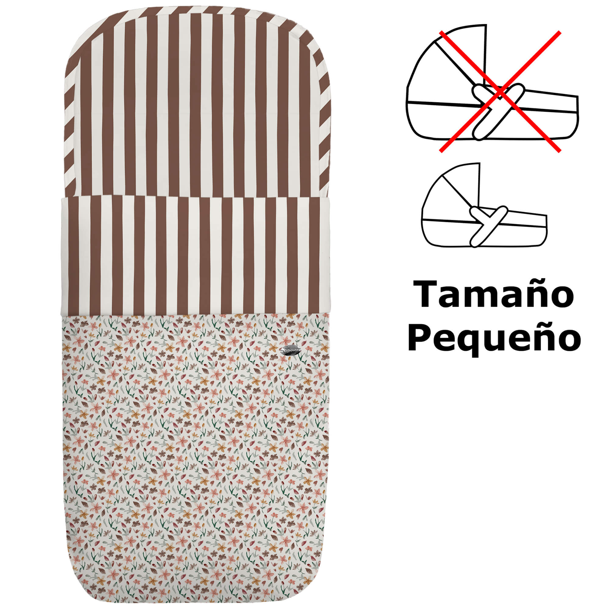 Saco para Capazo modelo pequeño Brisa marrón
