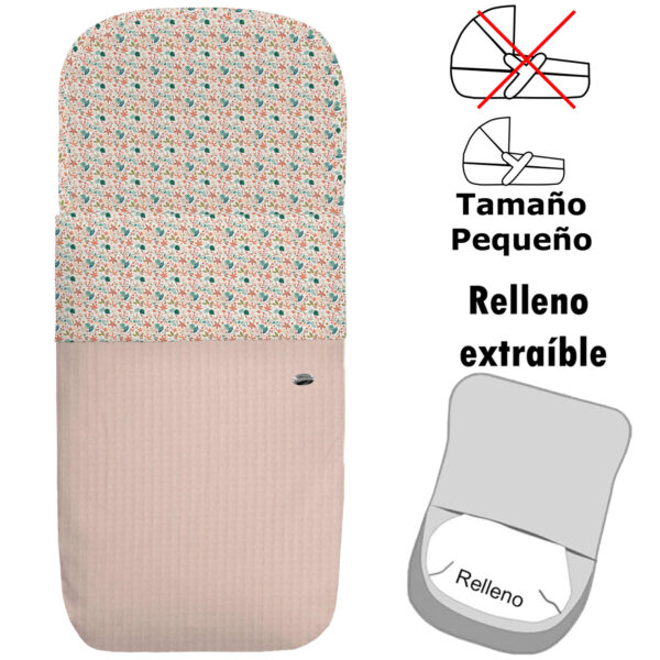 Saco para Capazo modelo pequeño desenfundable Garden tostado