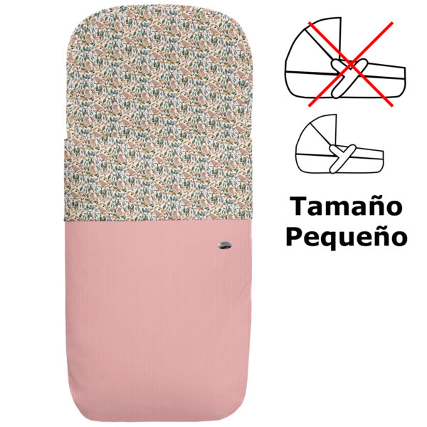 Saco para Capazo modelo pequeño Dylan rosado
