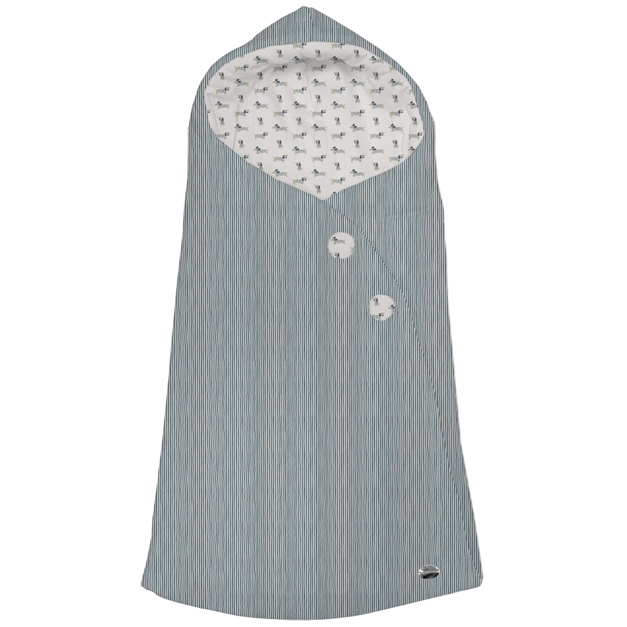 Saco para Capazo modelo capucha Milán azul