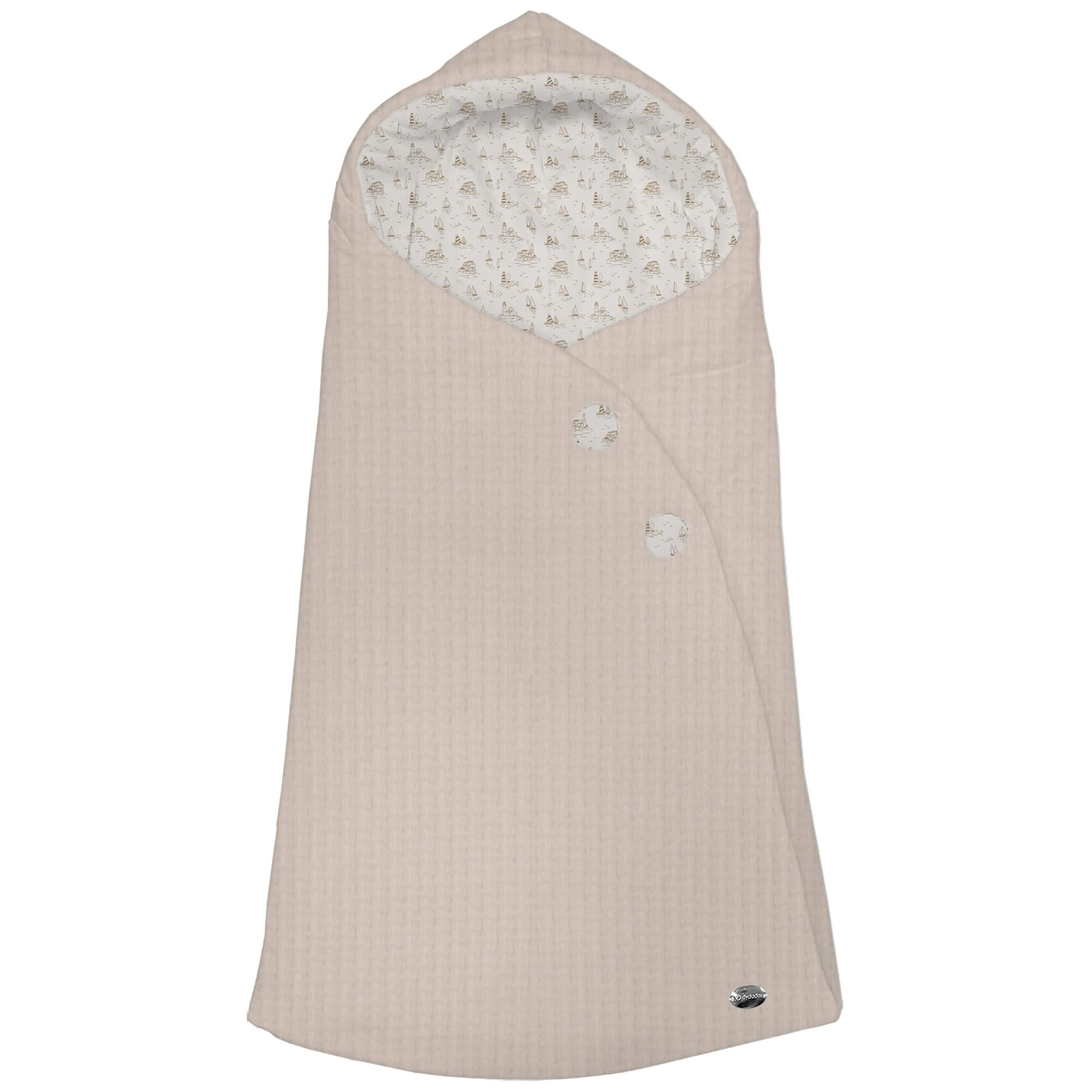 Saco para Capazo modelo capucha Toile - Marinero tostado