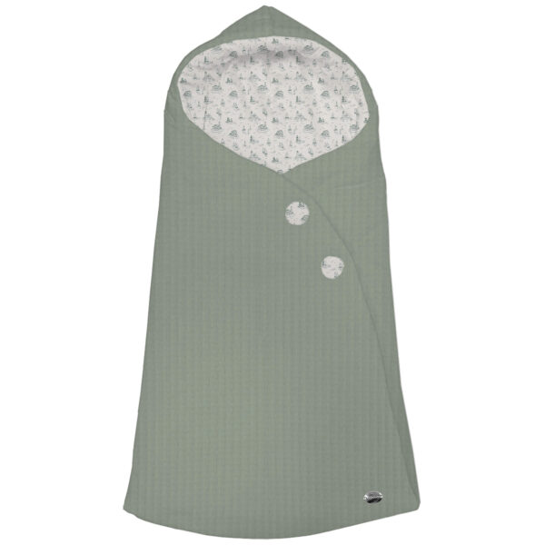 Saco para Capazo modelo capucha Toile - Marinero verde