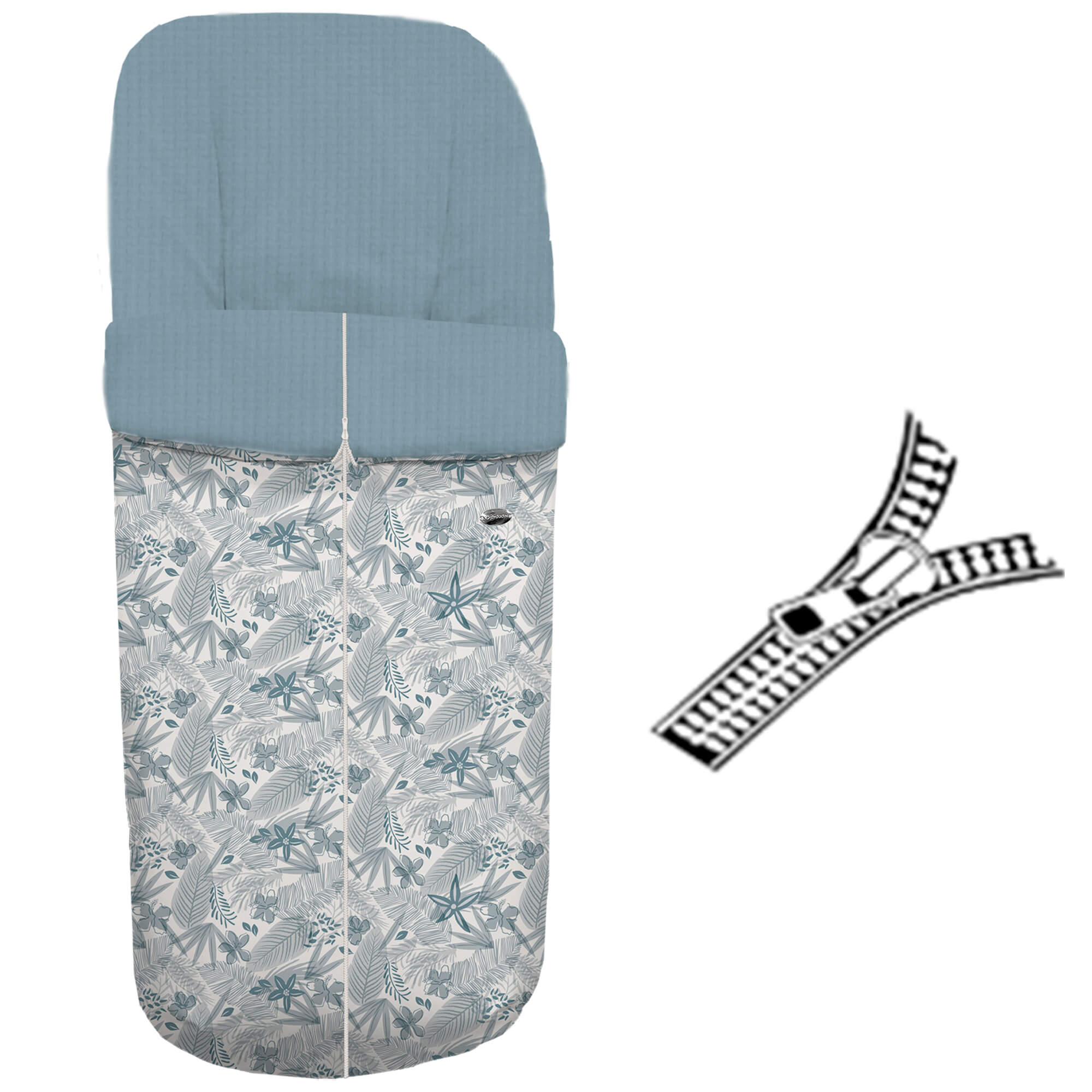 Saco para silla modelo gemelar cremallera Piccolo azul