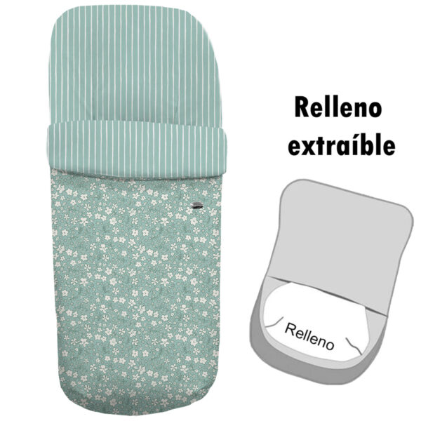 Saco para silla modelo gemelar desenfundable Iris verde