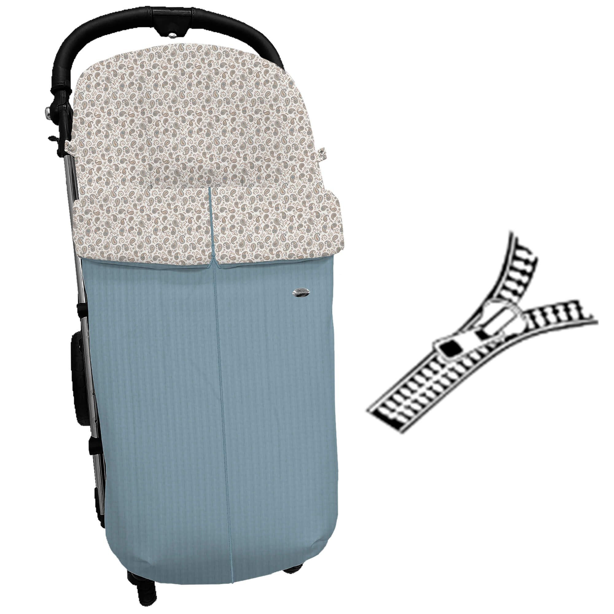 Saco para silla modelo global cremallera Atenas azul